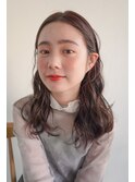 ゆるパーマ×ロングヘア似合わせ顔周りカット顔まわりレイヤー