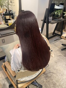 ノーム(norm) 赤髪/レッドブラウン/ロングヘア/髪質改善/似合わせカット