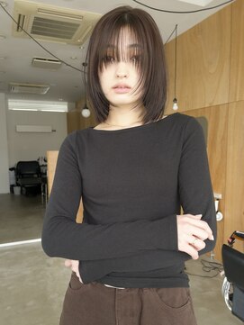 パークホワイト 代官山(PARK White) レイヤーボブハッシュカットココアブラウン