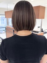 ゴカン バイ ジル ブラン 名古屋(Gokan by JIL BLAN)&nbsp;ハイライトバレイヤージュダブルカラーショートカット30代40代