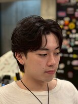 ビンゴ(BINGO) 2497黒髪海外風センターパートサーフカール毛流れ韓国風マッシュ