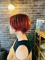 アズグロウヘアー(AS GROW HAIR) ハイライトカラー赤みショートスタイル