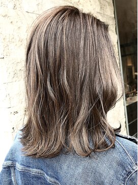 ウノプリール 茶屋町店(unopulir) 【unopulir永尾】ラフウェーブ☆グレーベージュstyle