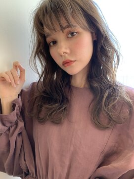 ミラバイグリーン(Mira by green) シースルーバング×ベージュカラー【大人かわいい】08