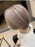 wealstar  hair design ほんのりピンクベージュ