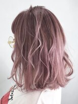 アイティーバイアルバム 藤沢店(IT by ALBUM)&nbsp;ピンクアッシュ_ペールベージュ外ハネボブ_ba148402