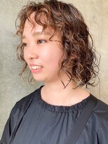 セル(CELL)&nbsp;ニュアンスパーマ　ショコラアッシュ　ボブパーマ