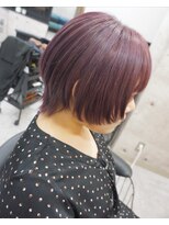 ヘアテリア リュウ 大塚(hair teria ryu) ショートウルフ×ピンクパープル