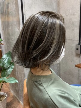 ロダット 横浜(LODAT by little) 3Dハイライト×スモーキーグレージュ【LODAT横浜】