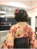 卒業式　ボブアレンジスタイル。