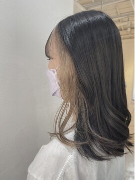 アイ 代々木公園(aye) イヤリングカラー×ミルクティーカラー