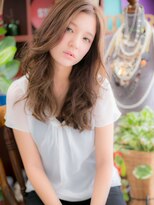 カバーヘア イヴ 戸頭店(COVER HAIR EVE)&nbsp;センターパートかきあげ前髪外国人風大人巻きc5戸頭20代30代40代