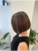 コンパクトボブ×ハイライト