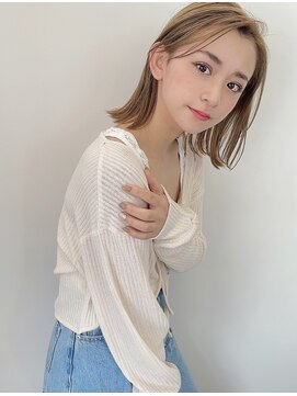 ヴィンスジオ 岐阜駅南(vince gio) 大人可愛いボブ/ことりベージュ/ミディアム20代30代40代