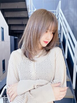 シオ ヘアー デザイン(Sio. hair design) ミディアムレイヤー　西新美容室