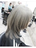 ヘアテリア リュウ 大塚(hair teria ryu) ハイトーンウルフ/ダークグレー/ライトグレー