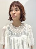 ショートバングとウェーブボブ