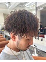 ノイズオオサカ 梅田店(NOISM OSAKA)&nbsp;ツイストスパイラルパーマ刈り上げツーブロックメンズパーマ