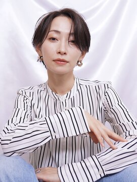 ピークアブー アヴェダ ギンザシックス(PEEK-A-BOO AVEDA GINZASIX) ハンサムショートボブ コンパクトショートスタイル 大人ショート