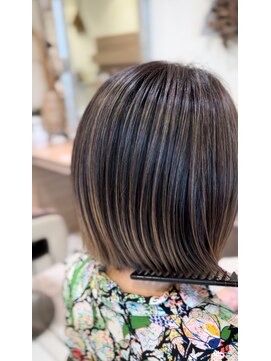 アッシュ 戸田公園店(Ash) シアベージュ×脱白髪染めハイライト