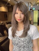 サニー 渋谷(SUNNY)&nbsp;オン眉バレイヤージュ、ハイライト、グレージュ、ミルクティー