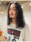 ロングスパイラルパーマくるくるパーマロン毛