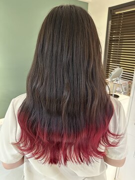 サラジュ 梅田店(SARAJU) saraju イシヅ　裾カラー☆チェリーピンク