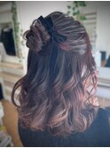 ハーフお団子ヘア【品川/ヘアセット】