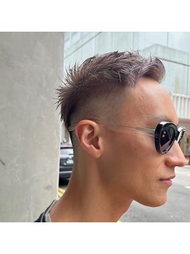 グリンプス 大濠店(Glimpse) men's short with milktea color