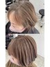 《暗くなる白髪染めを卒業！》白髪が馴染む♪白髪ぼかしカラーカット￥17600