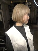 ホワイトブロンド ブリーチ ダブルカラー ハイトーン 金髪