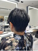 透け感ショートヘア。