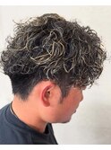 ワンブリーチ×パーマ