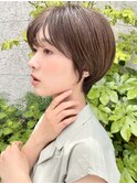 ショートヘアレイヤーカット小顔カット顔まわり八幡山