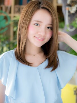 カバーヘア ブリス 大宮西口(COVER HAIR bliss) ハイライトカラーかきあげバングボブウルフh4大宮20代30代40代