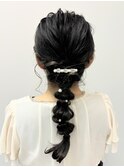 カジュアルパーティヘアセット