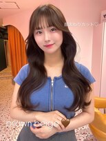 ボタン シブヤ(VOTAN SHIBUYA)&nbsp;ブラウン/韓国ヘア/渋谷/レイヤー/顔まわり