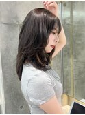 レイヤーカット小顔に見せるヘア/韓国ヘア/髪質改善/福岡/天神
