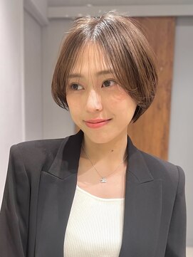 サン 白金台(SUN) シースルーバングのコンパクトショートヘア白金目黒