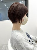 秋色艶感ショートボブ◎20代30代40代前髪あり小顔