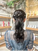 結婚式ヘアセット♪yu #お呼ばれヘア#ヘアセット#ヘアアレンジ