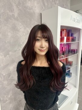 ワンズリー 本厚木店(ONE's ly) ボルドーカラー韓国レイヤーイメチェン前髪