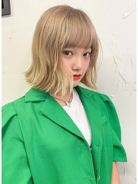 フェブ(fev) 【fev_RIKU】透け感全開☆ブロンドカラー