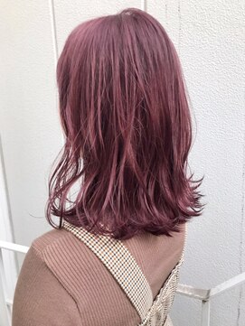 アイティー バイ アルバム 中野店(IT by ALBUM) ピンクパープル_スリークボブ厚めバングローライト_ba283643