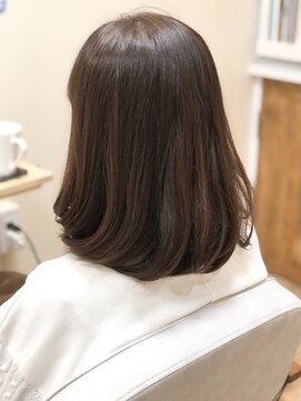 ルアルア(LUALUA) 毛先ワンカールでゆる巻き♪内巻きボブ × ピンクベージュ