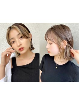 【カット+イルミナカラー+超音波ケアプロTR￥6480】柔らかく軽やかな色味。ダメージレスな透明感*[心斎橋]