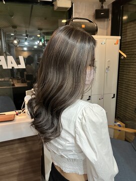 ラフ(LAFF) #黒髪#ボブルフ#ネビージュ#小顔#ワンレン