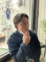 ウェルネス(Wellness)&nbsp;スキンフェードツイストスパイラルツーブロックマッシュ44