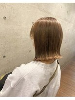 カプア 仙台駅前店(Kapua)&nbsp;大人可愛い切りっぱなしボブ/ミルクティーグレージュ/髪質改善