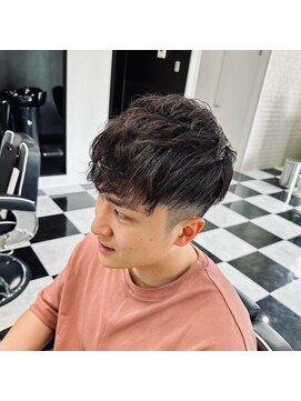 カッター(CUTTER) ニュアンスパーマ×ナチュラルフェード